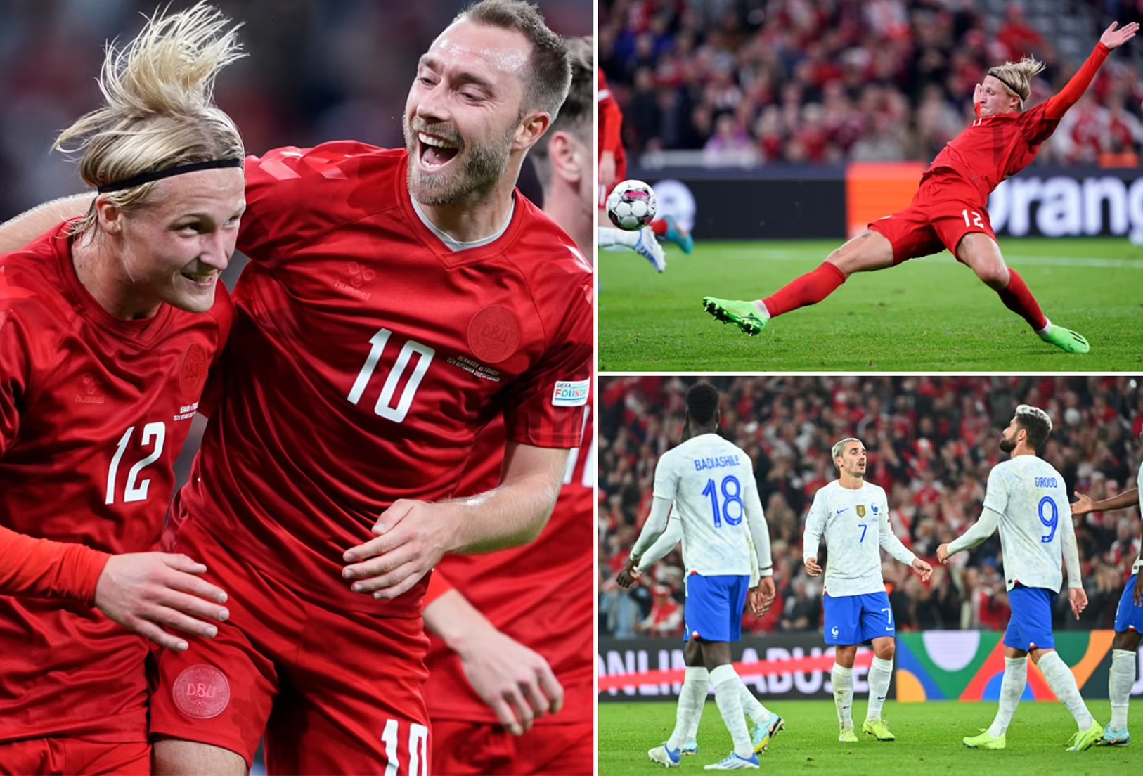 Pháp lại thua Đan Mạch tại UEFA Nations League 2022-2023

